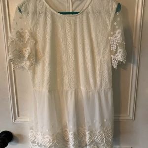 White Lace Blouse